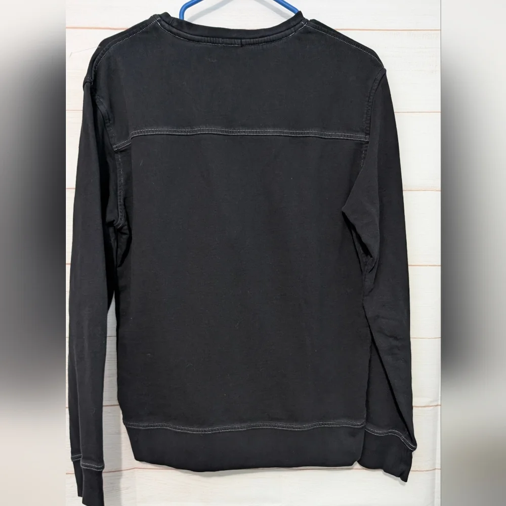 Euc Armani Jeans Black 🖤 Graphic Sweater for Men Size Medium - Picture 4 of 6